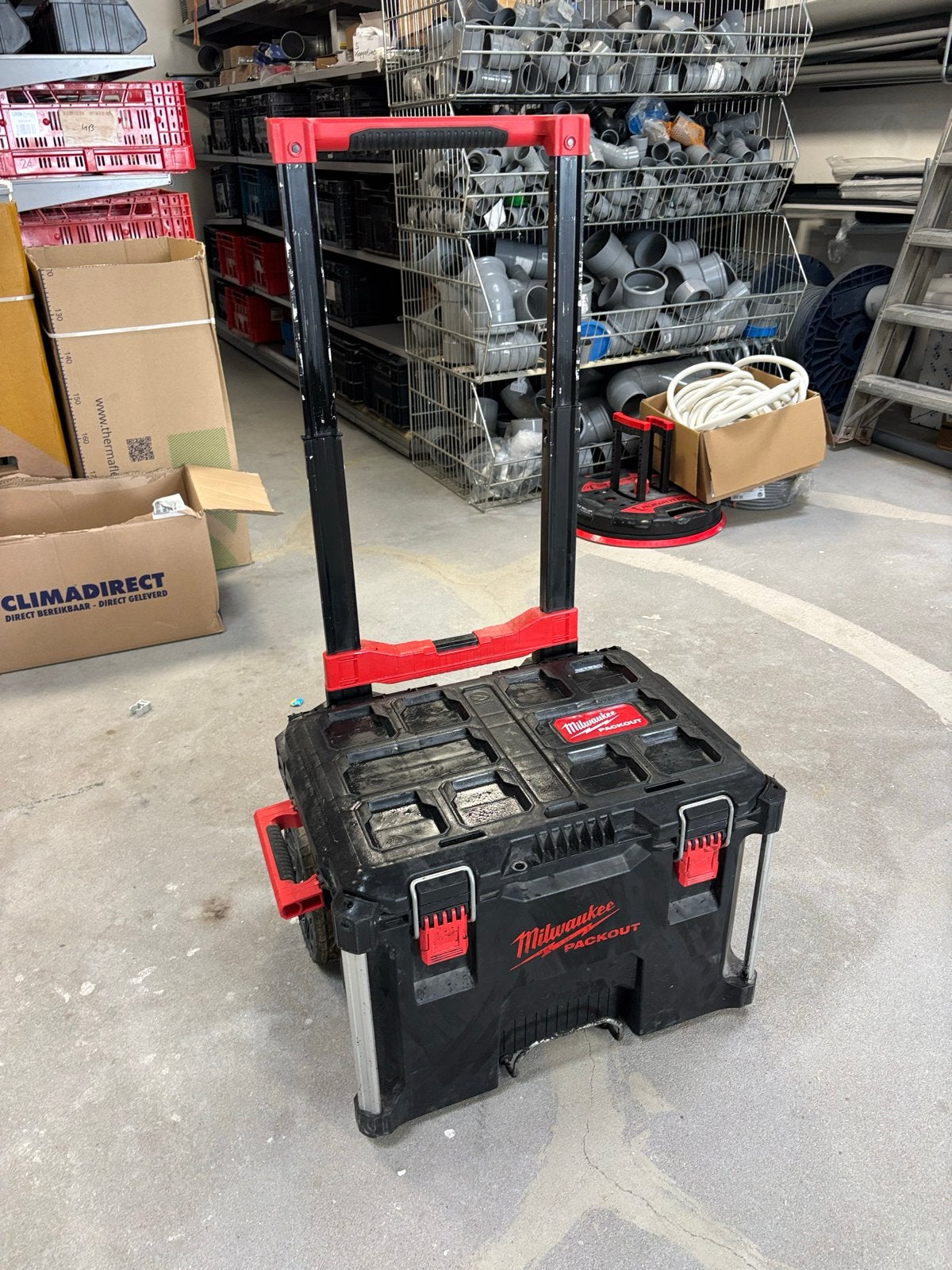 Milwaukee Packout Trolley Koffer - Robuuste Gereedschapskoff, Ophalen, Gebruikt