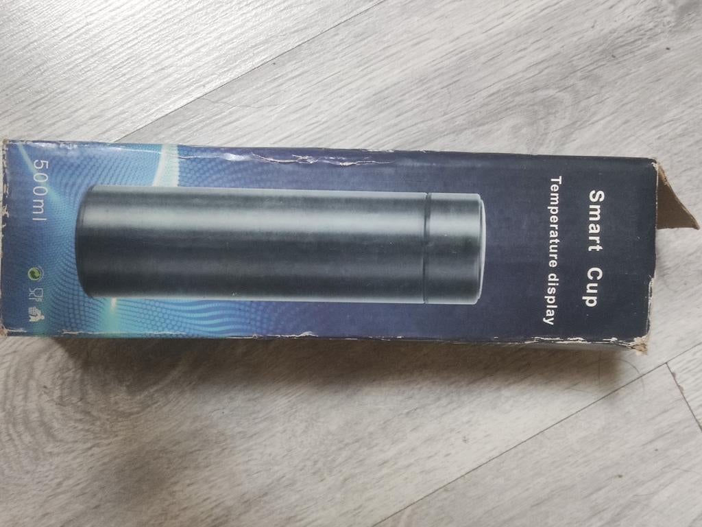 Smart cup temperature display 500ml, Ophalen of Verzenden, Nieuw, Zwart, Ogen