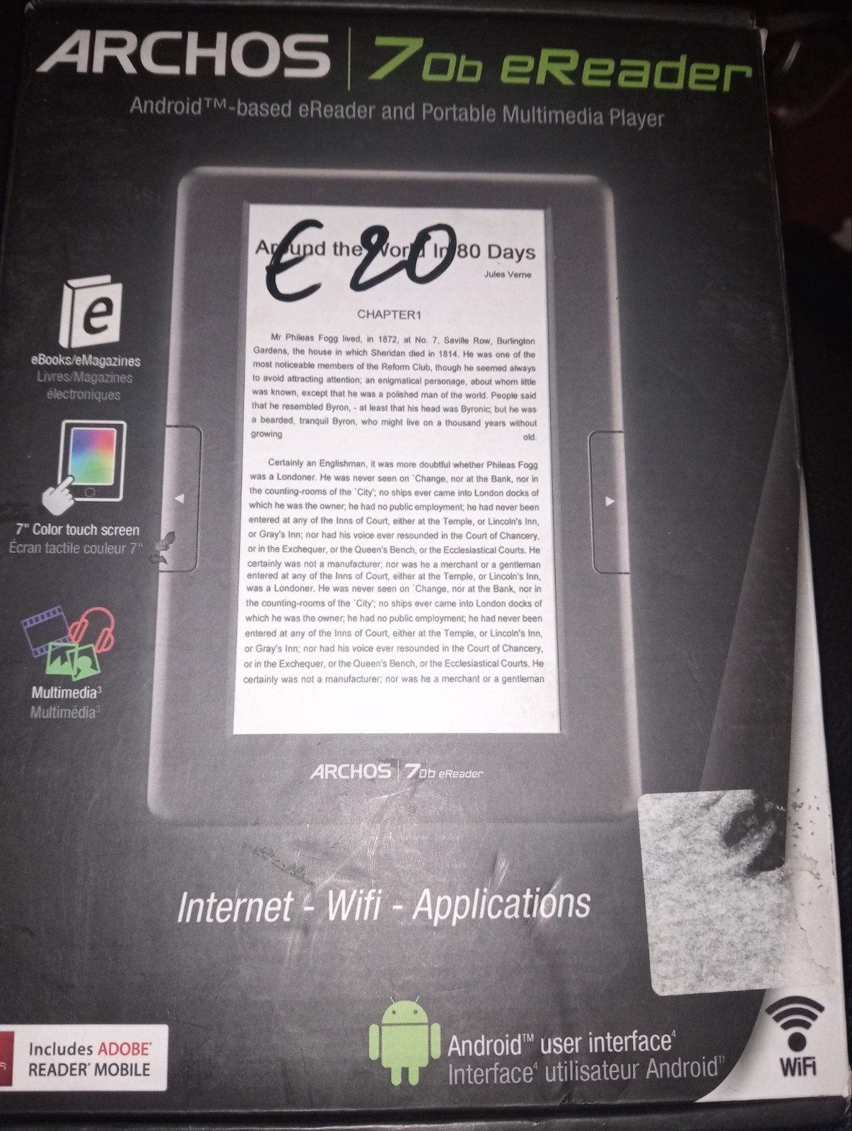 Archos 70b eReader: Android e-reader & multimedia speler, Computers en Software, E-readers, Gebruikt, 7 inch, 8 GB, Touchscreen