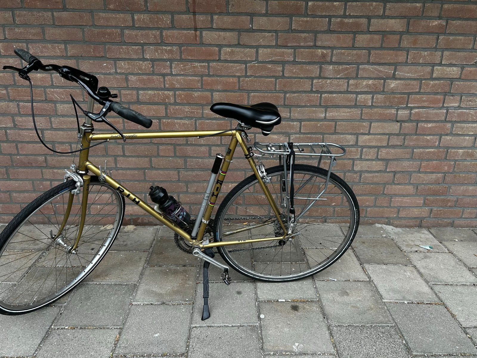 Klassieke handgebouwde Bustraan/RIH Amsterdam, Fietsen en Brommers, Fietsen | Heren | Herenfietsen, Gebruikt, Velgrem, Versnellingen