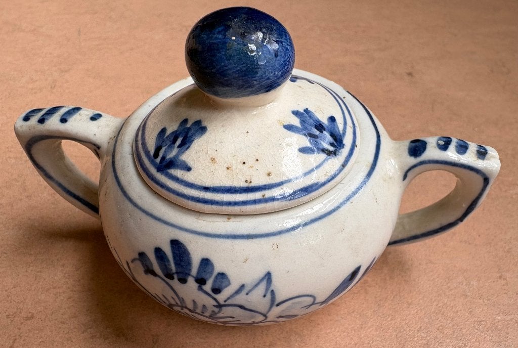 Mooi oud Delfts blauw potje, Antiek en Kunst, Antiek | Keramiek en Aardewerk, Ophalen of Verzenden