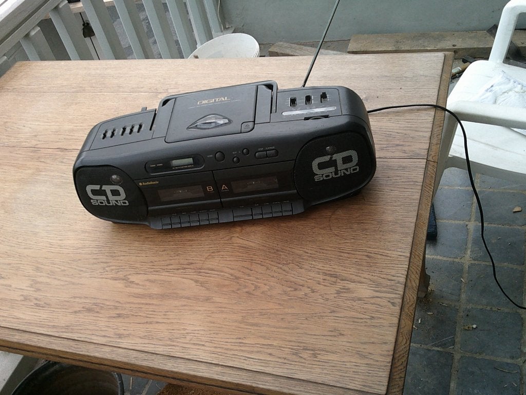 radio cassette met cd speler, Ophalen of Verzenden, Gebruikt, Met cd-speler