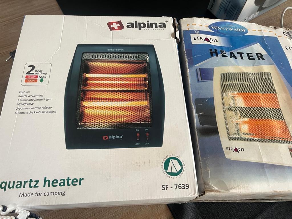 2 Heaters te koop - Goede staat en werkend, Doe-het-zelf en Verbouw, Verwarming en Radiatoren, Ophalen of Verzenden, Gebruikt