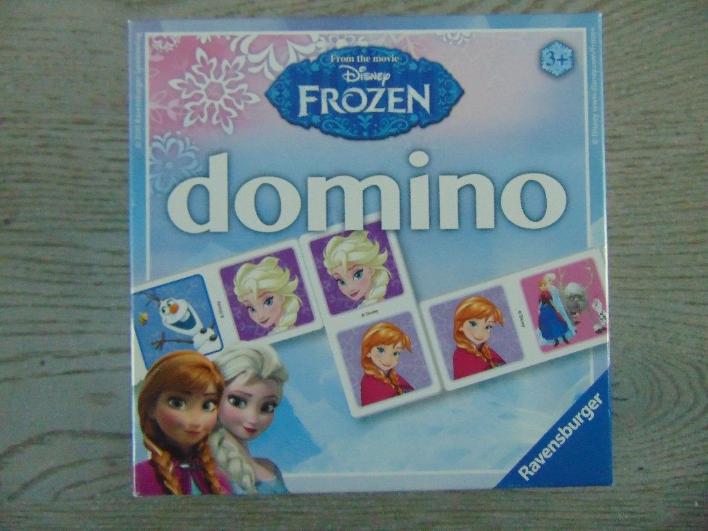 Disney Frozen Domino spel Ravensburger, Ophalen of Verzenden, Zo goed als nieuw, Ontdekken