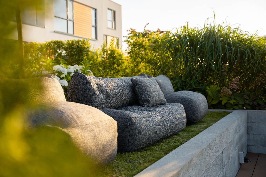 Tuinset Longesets zwart scherpe prijs all weather, Ophalen, Overige materialen, Bank, 6 zitplaatsen