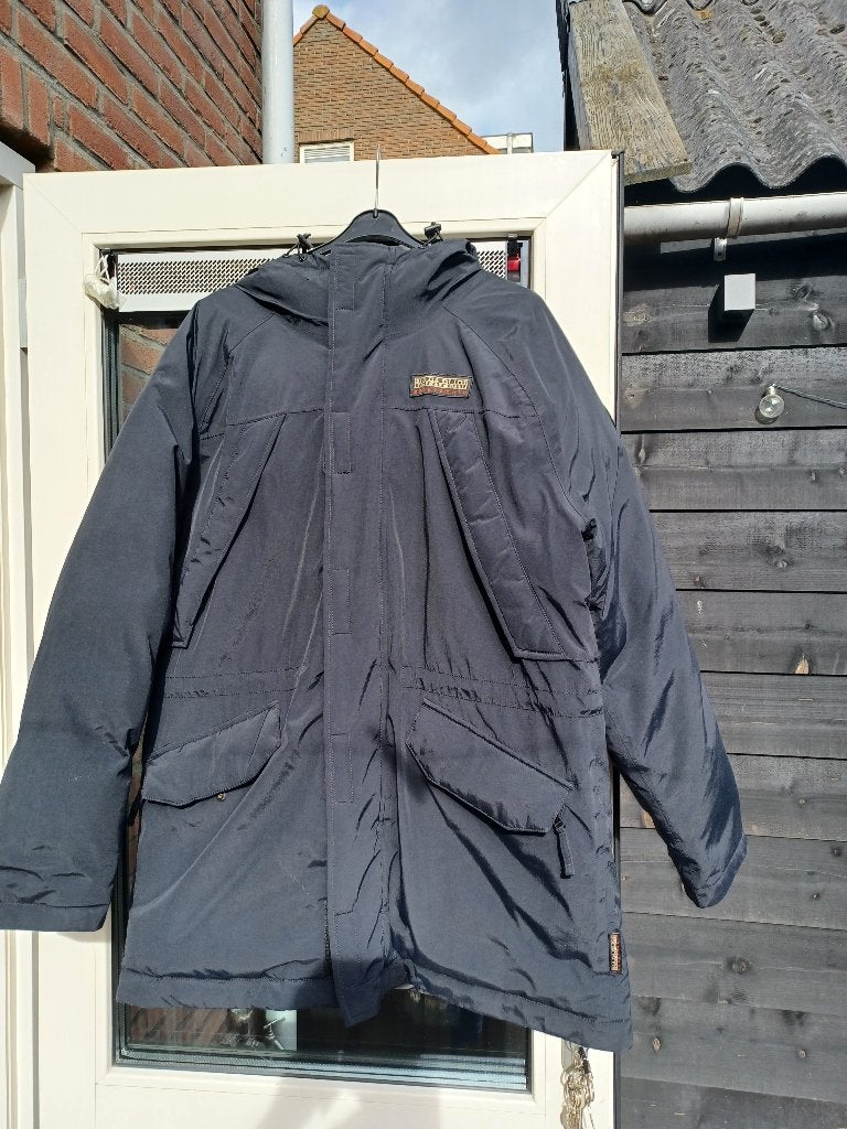 winterjas heren, Ophalen, Zwart, Maat 56/58 (XL), Zo goed als nieuw