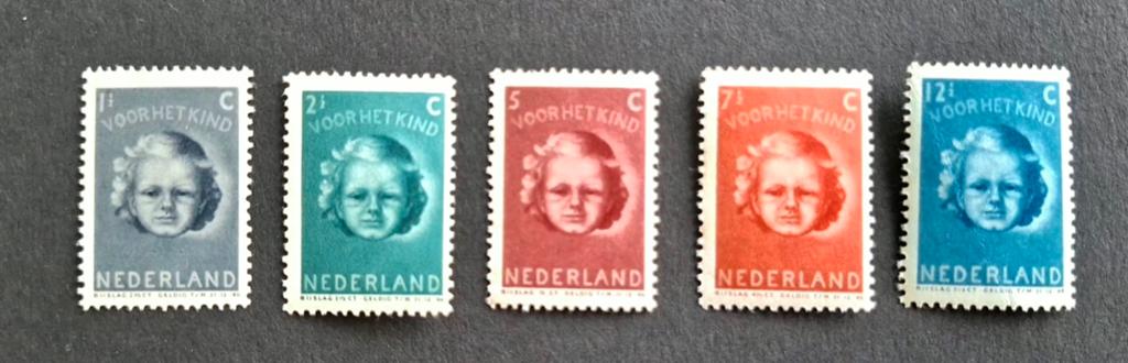 Nederland 1945 nvph 444-448 Kinderzegels, Ophalen of Verzenden, Postfris