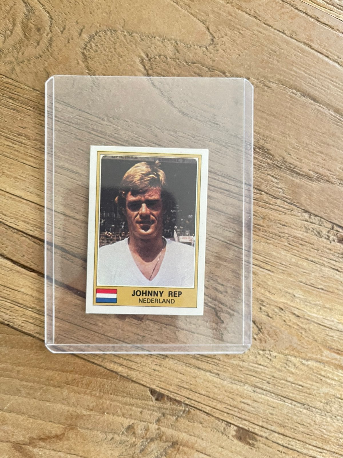 Johnny Rep Panini Euro 1976 Nederlands elftal, Ophalen of Verzenden, Zo goed als nieuw, Plaatje