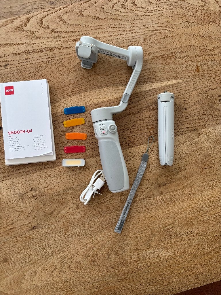 Zhiyun Smooth Q4 - Gimbal, Audio, Tv en Foto, Fotografie | Statieven en Balhoofden, Ophalen of Verzenden, Zo goed als nieuw, Minder dan 150 cm