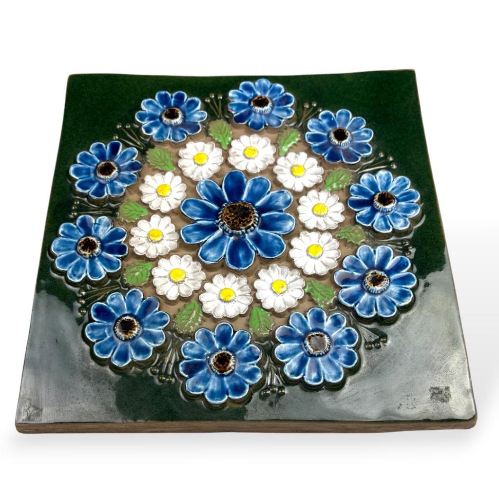 Jie Gantofta muurplaat nr. 856, Gebruikt, Meerkleurig, Decoratieobject, Steen/keramiek