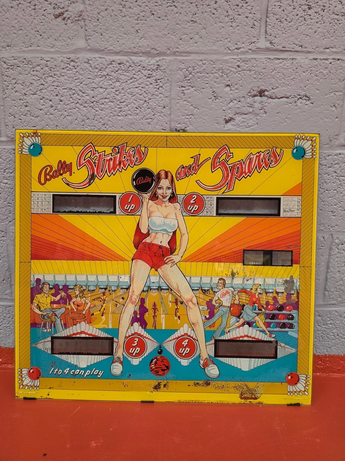 Flipperkast glasplaten vintage, Verzamelen, Automaten | Flipperkasten, Ophalen, Gebruikt, Flipperkast, Bally