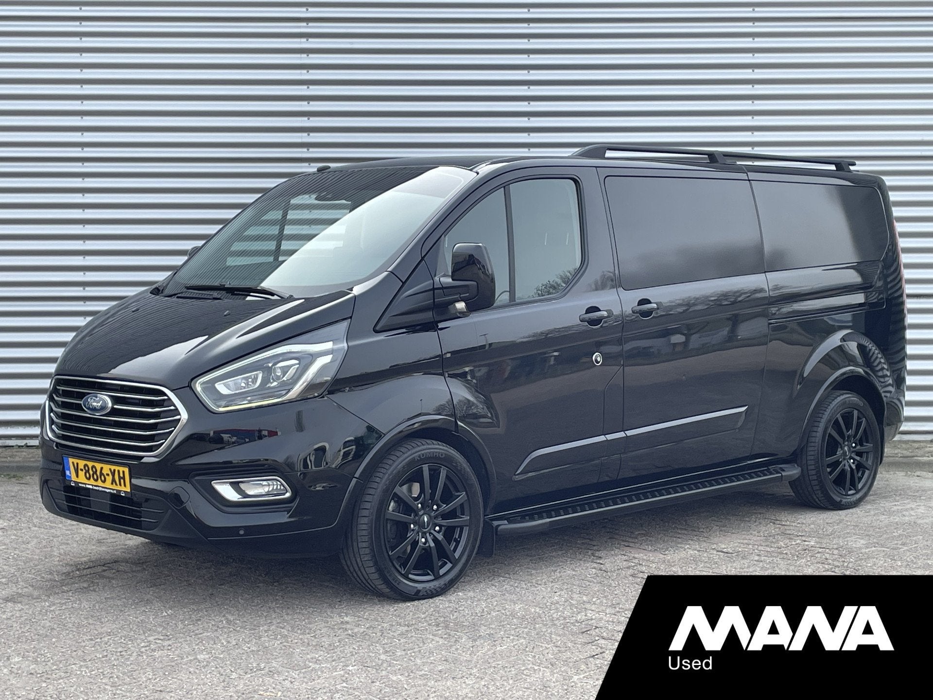 Ford Transit Custom Tourneo 310 2.0 TDCI L2H1 Enkele Cabine, Auto's, Gebruikt, Euro 6, 4 cilinders, Zwart