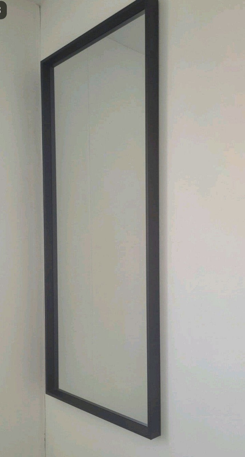 Grote XL passpiegel zwart spiegel 150x65x5cm, Huis en Inrichting, Ophalen, Zo goed als nieuw, 75 tot 100 cm, 150 tot 200 cm