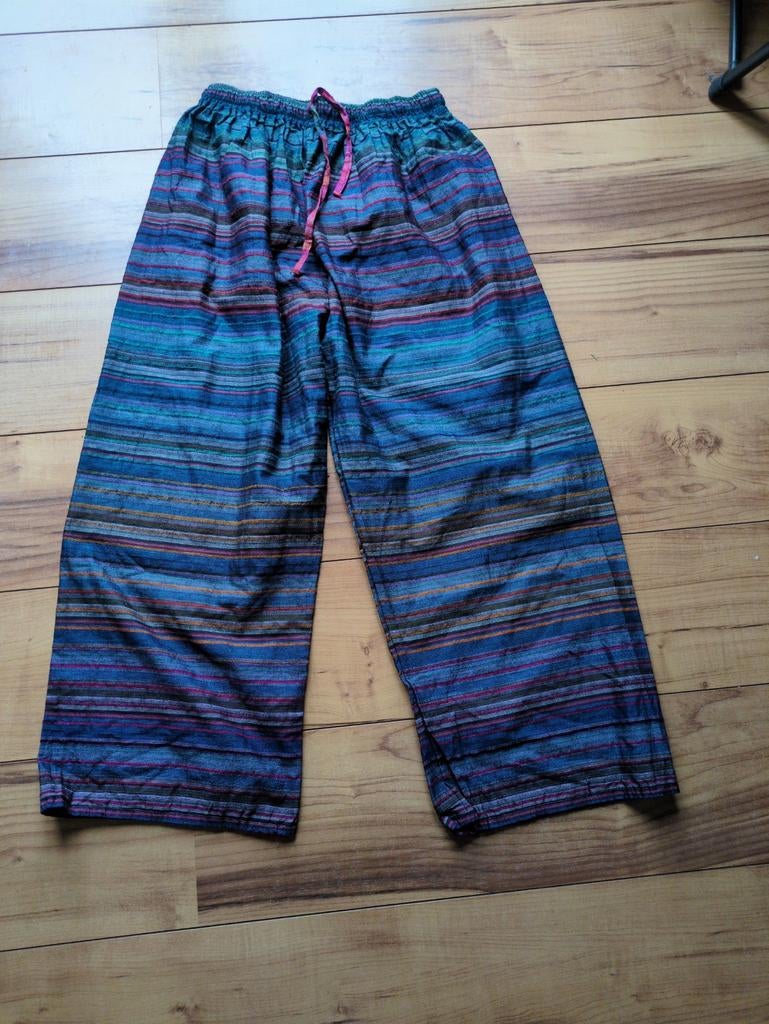 Zomer, Yoga broek India L 100% katoen, Kleding | Dames, Broeken en Pantalons, Ophalen of Verzenden, Zo goed als nieuw, Lang