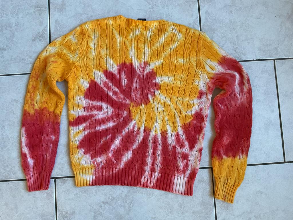 Vrolijke Trui van Ralph Lauren Maten zie foto’s., Ophalen, Gedragen