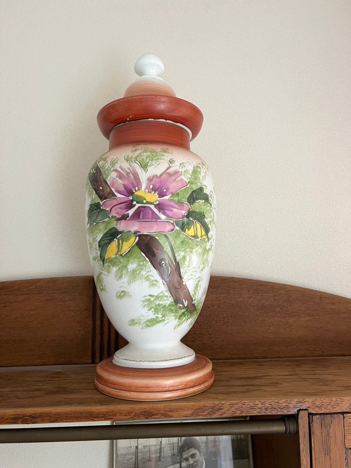 vaas 38 cm hoog met losse deksel, Ophalen