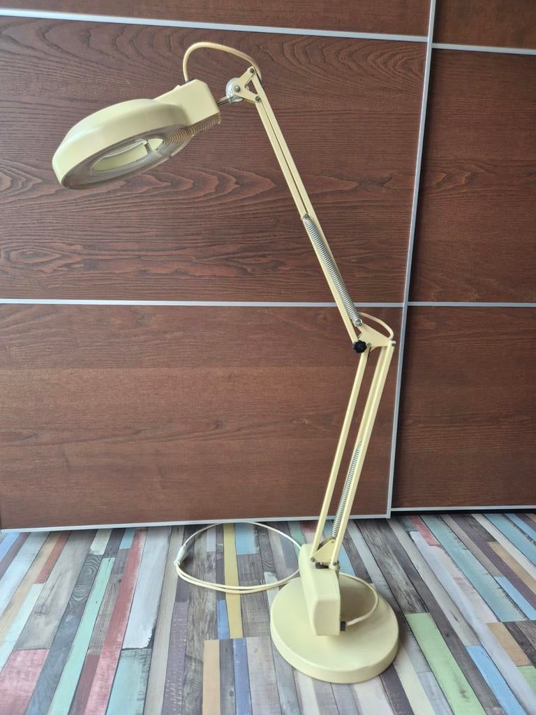 Vintage rimsa Loeplamp - Beige, Ophalen, Gebruikt, Loeplamp