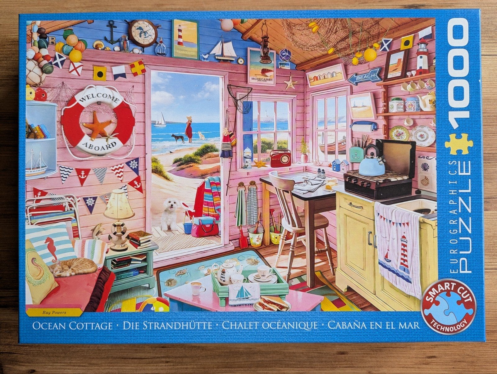 leuke puzzel van 1000 stukjes, Ophalen, 500 t/m 1500 stukjes, Zo goed als nieuw