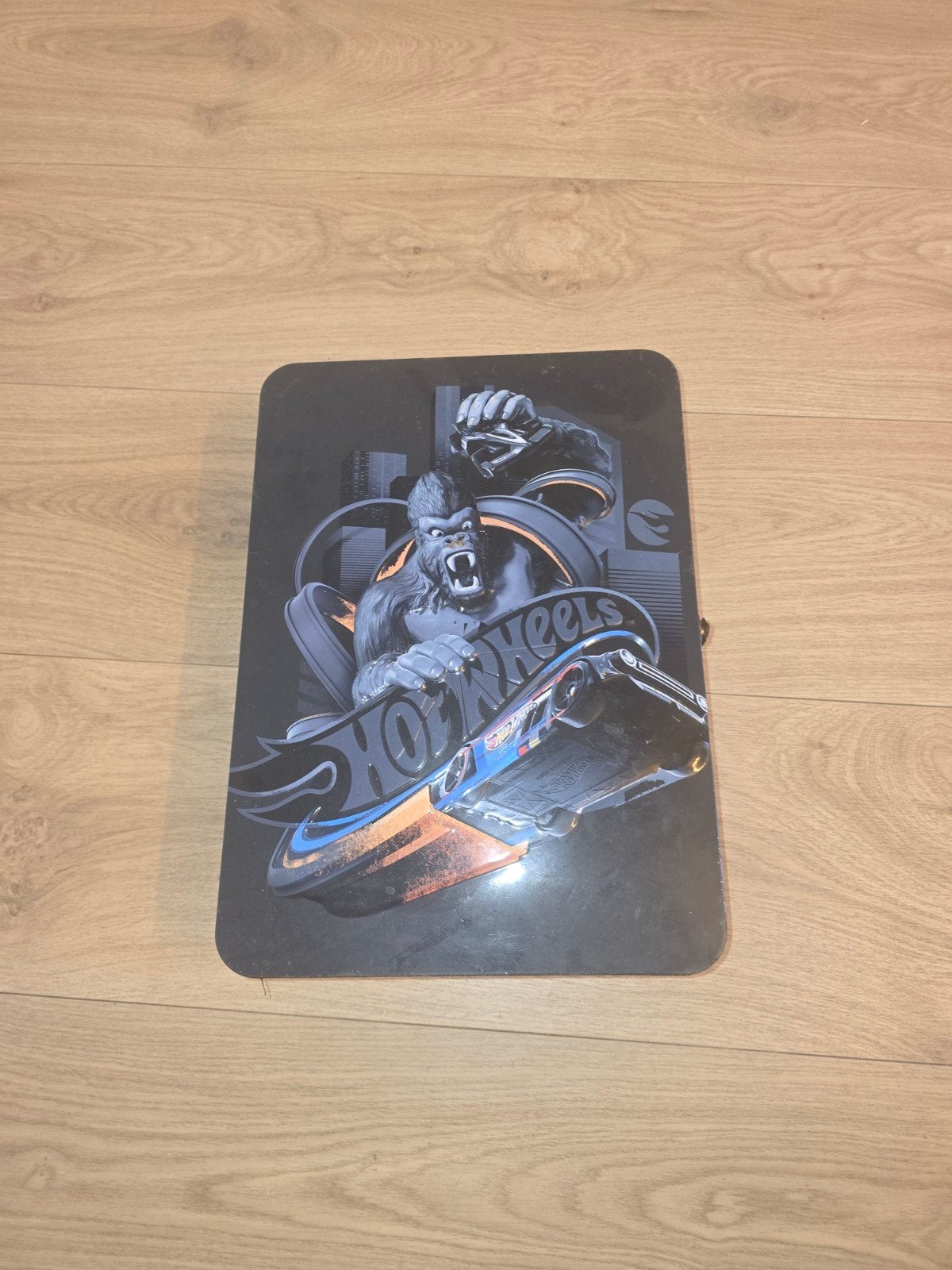 Hot Wheels opbergkoffer met racebaan onderdelen, Ophalen of Verzenden