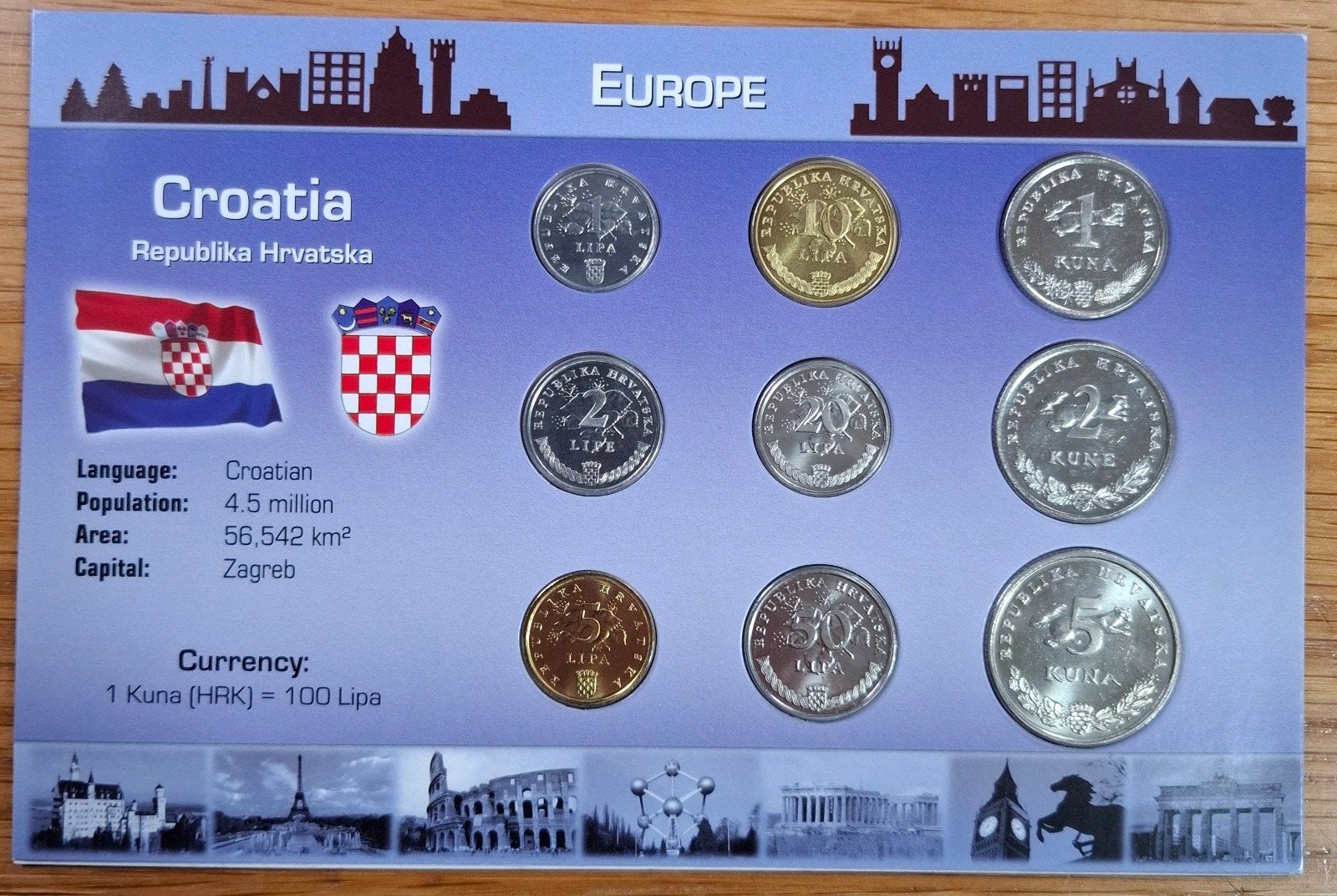 Coins of the World muntset Croatie, Ophalen of Verzenden, Overige landen