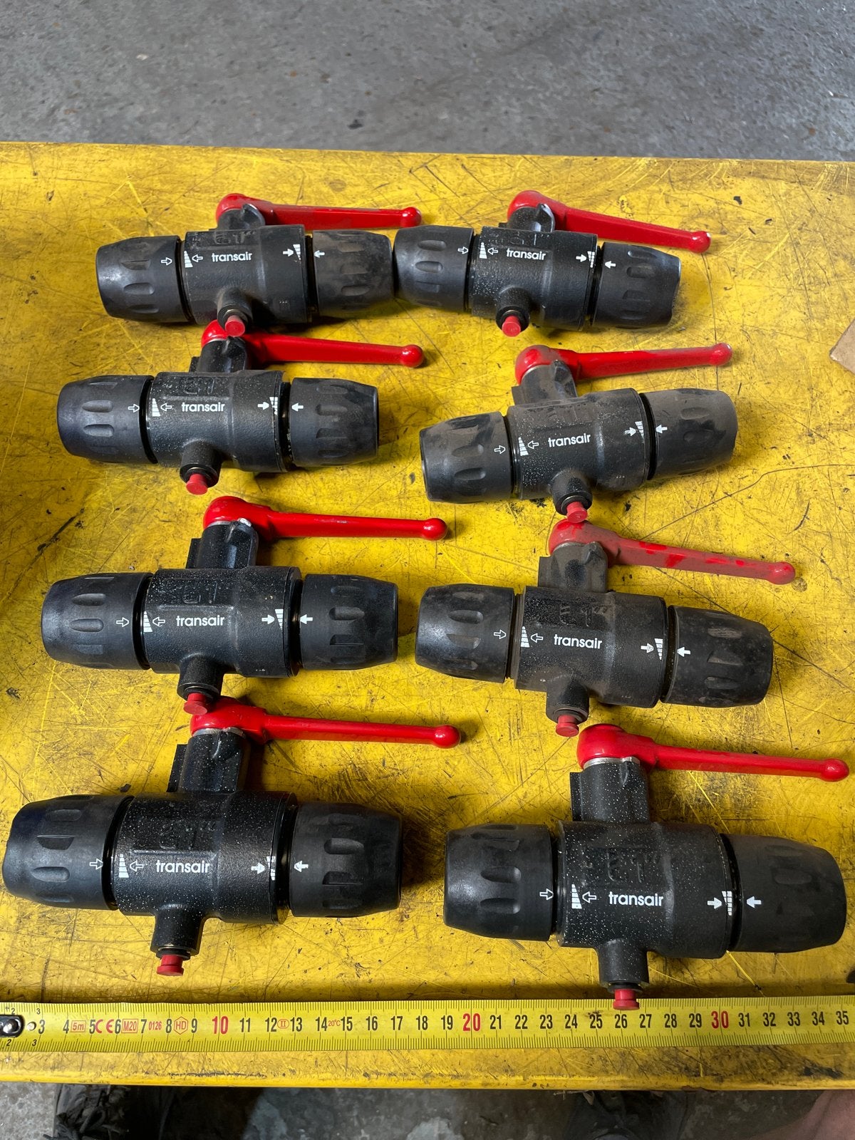 8x Transair Kogelkraan 4089 25mm voor persluchtsystemen, Ophalen, Nieuw