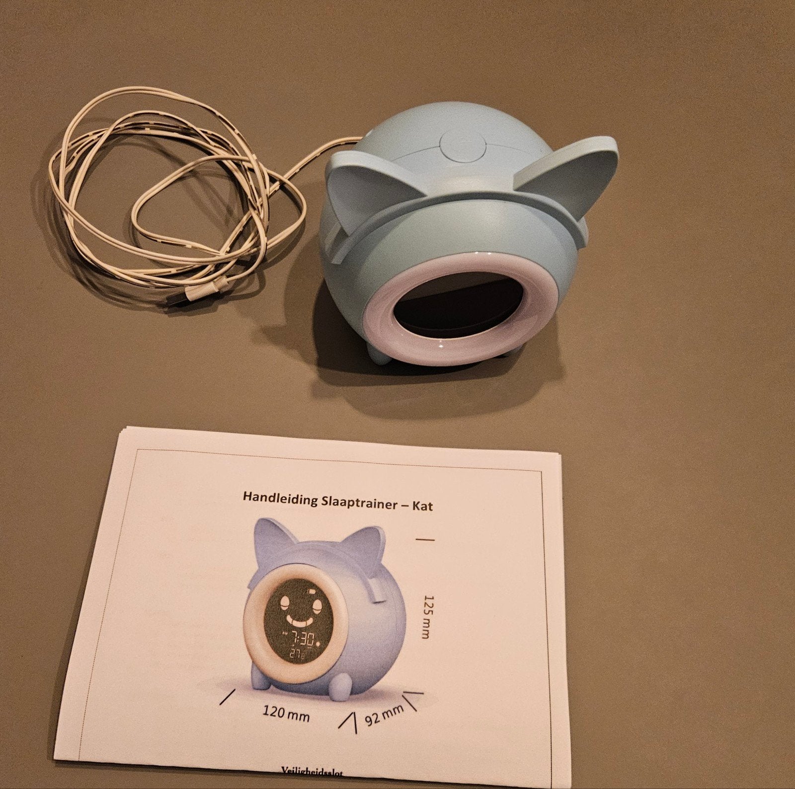 Leuke katten slaaptrainer/wekker met licht en geluid, Ophalen of Verzenden, Zo goed als nieuw