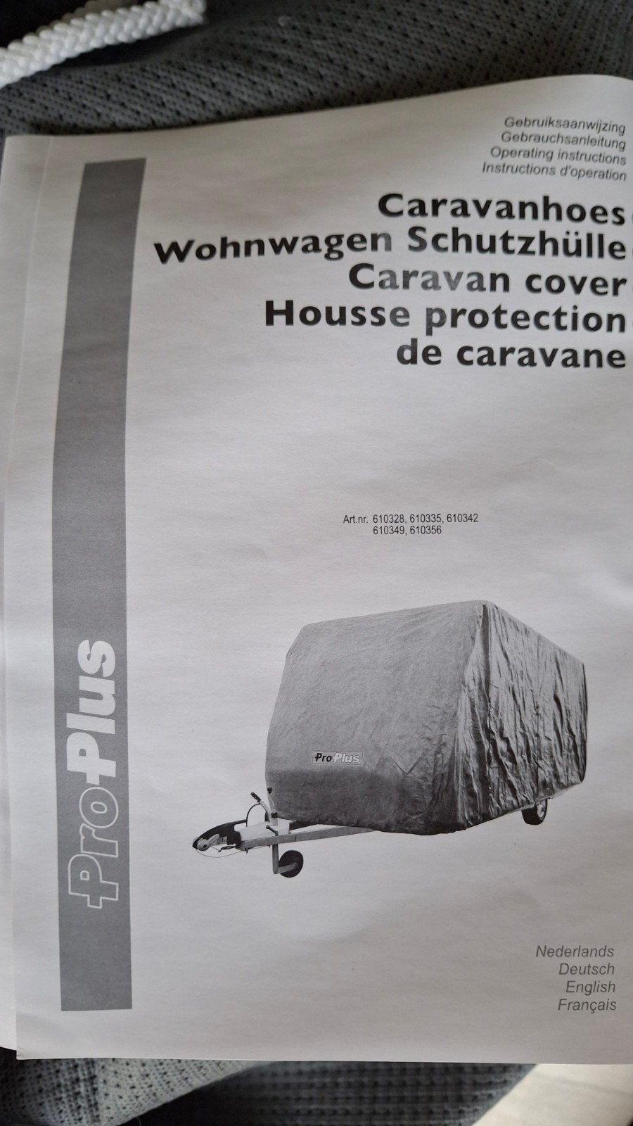 Nieuwe Caravanhoes 4.5-5m met Afstandhouders, Ophalen, Nieuw