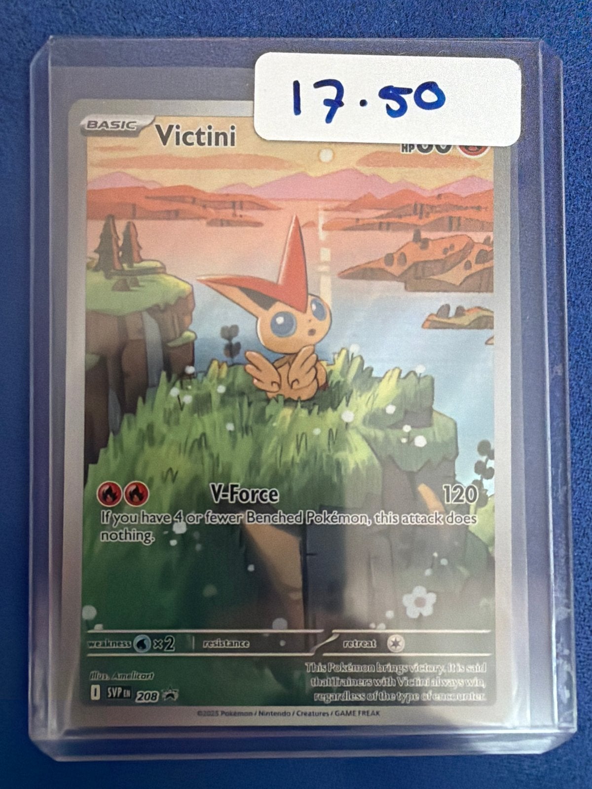 Pokémon Victini Kaart - SVP EN 208 - Zo goed als nieuw, Ophalen, Zo goed als nieuw, Losse kaart