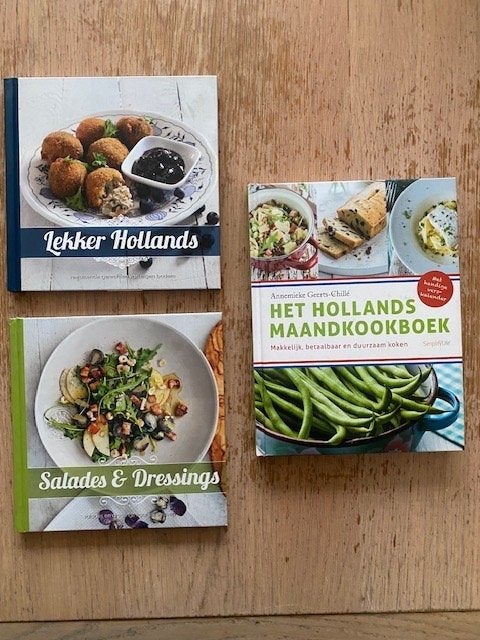 3 kookboeken zie omschrijving, Ophalen of Verzenden, Zo goed als nieuw, Overige gebieden