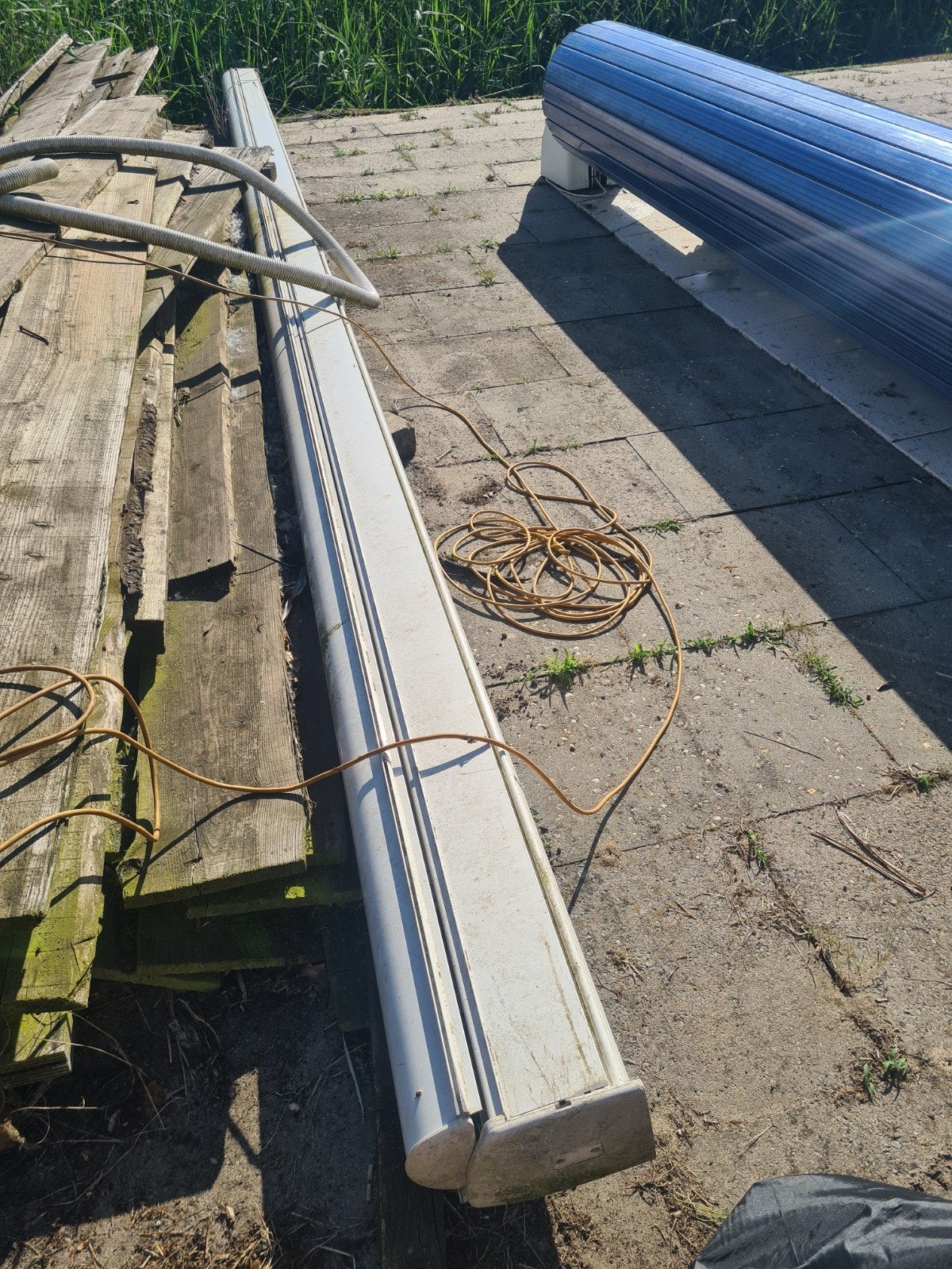 Zonneluifel elektrische 645 lang, Tuin en Terras, Ophalen of Verzenden