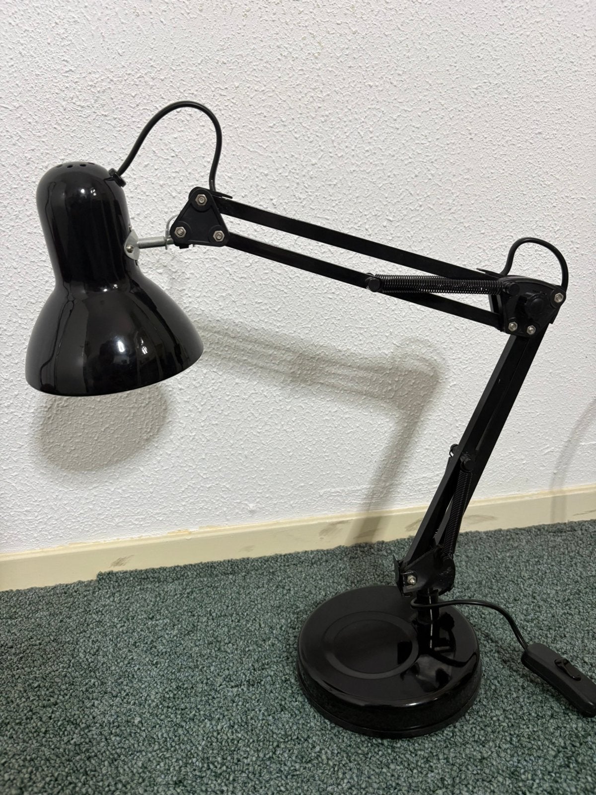Zwarte bureaulamp – nette staat, Ophalen, Bureaulamp, E27 (groot), Zo goed als nieuw
