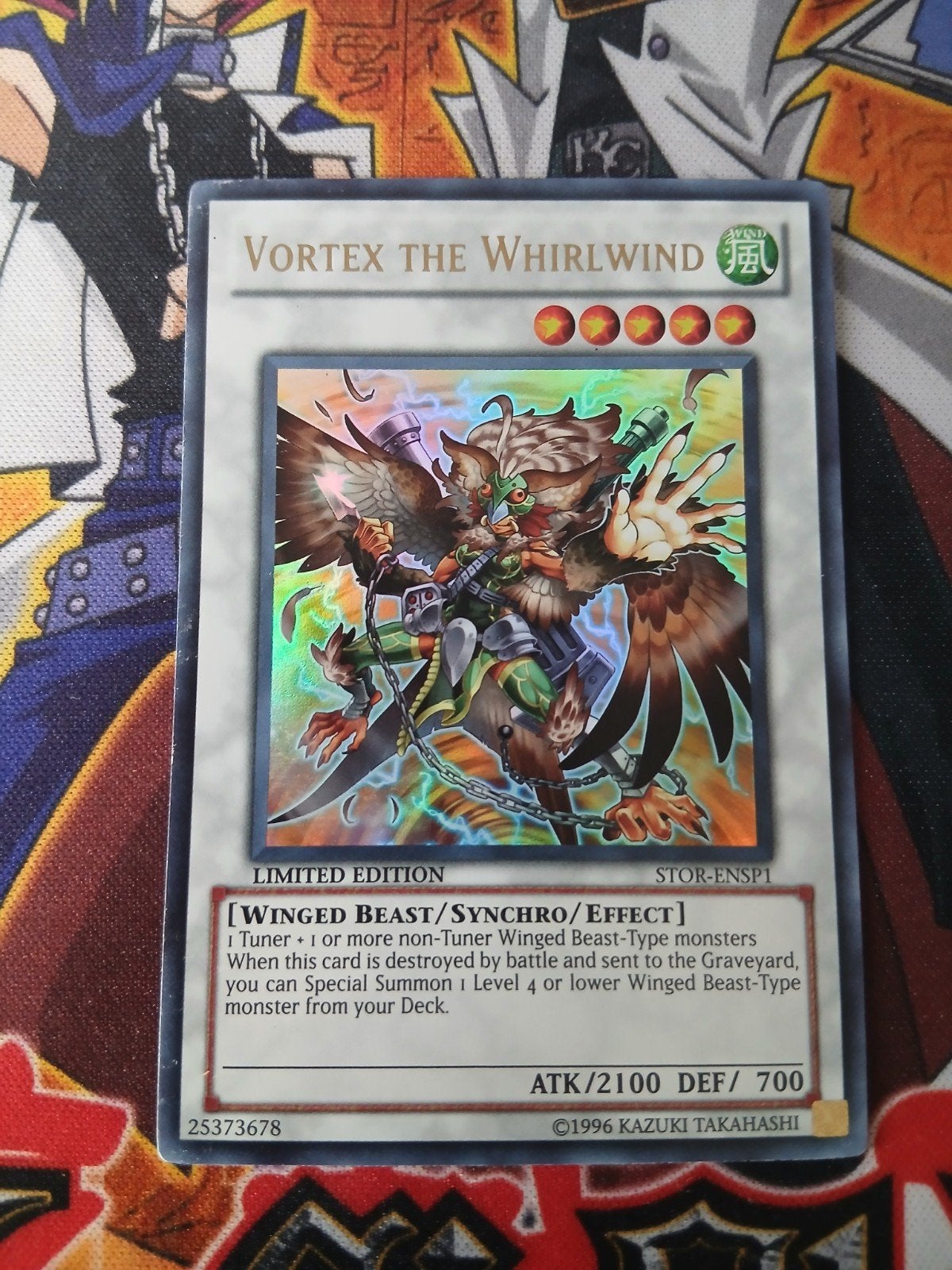 Vortex the Whirlwind - Ultra Rare STOR - Yu-Gi-Oh, Ophalen of Verzenden, Zo goed als nieuw, Foil