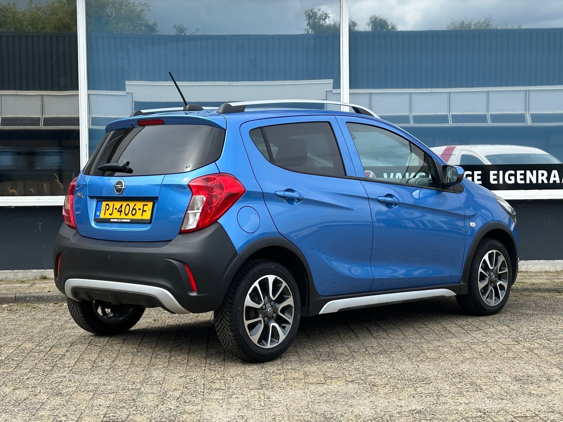 Opel KARL 1.0 Rocks Online Edition/AUT/ONSTAR/PDC, Auto's, 839 kg, Stof, Gebruikt, Blauw