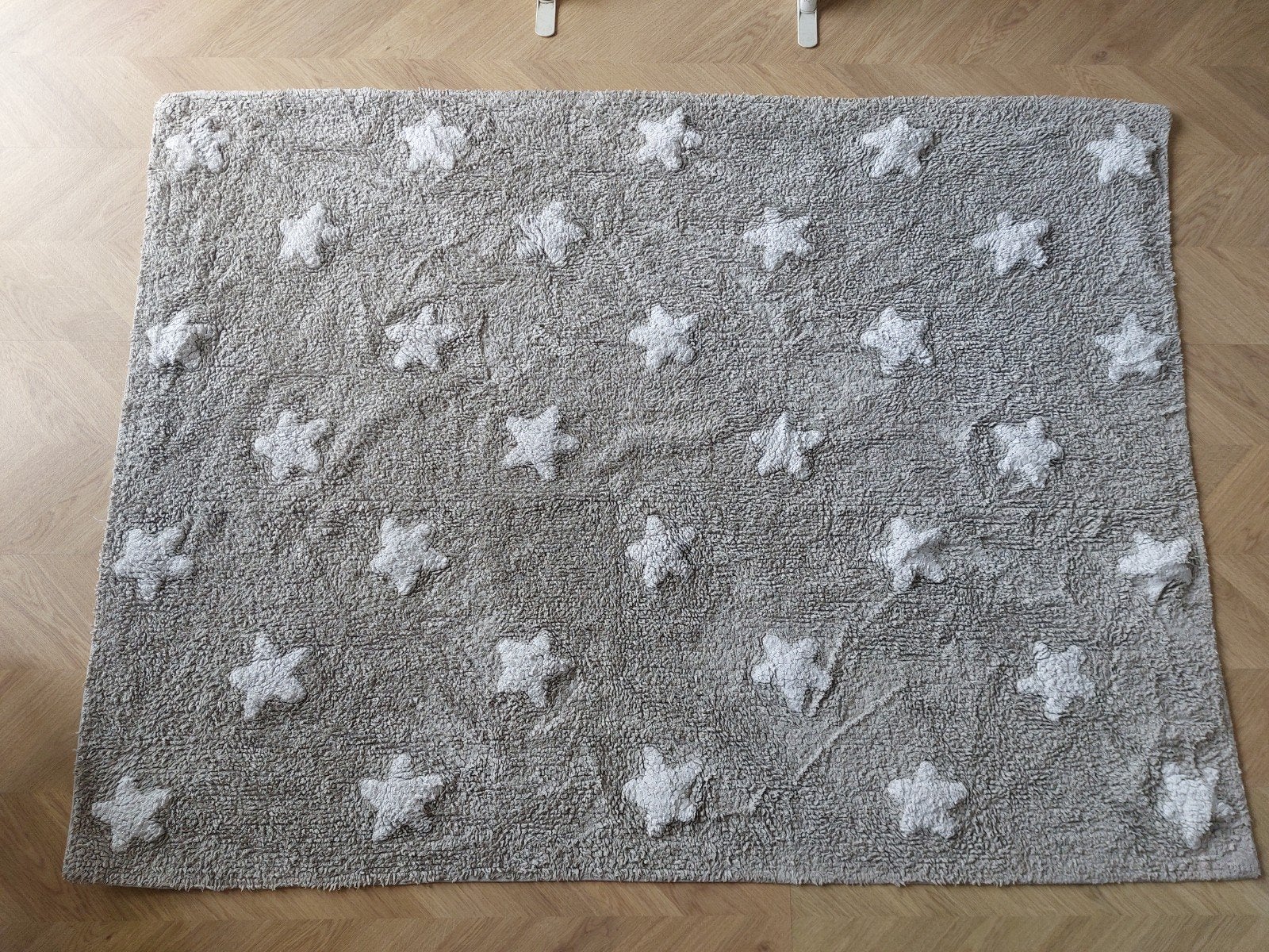 Wasbaar vloerkleed Lorena Canals - Sterrenpatroon, Ophalen, Kindvriendelijk, Speels, Modern, 100 tot 150 cm, Zo goed als nieuw