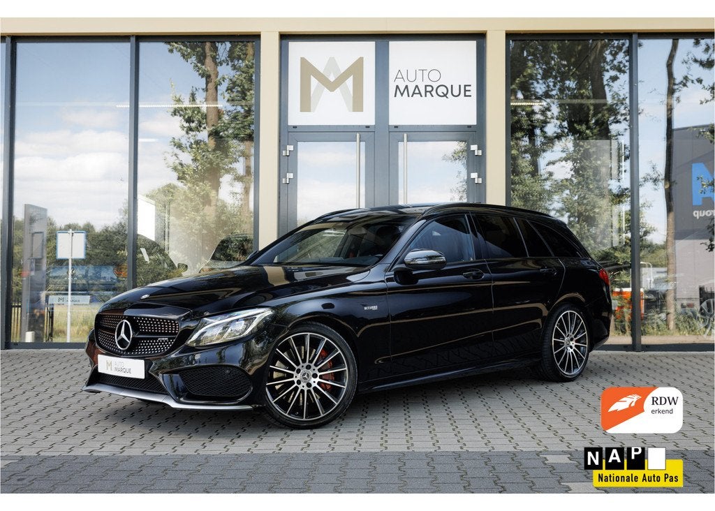 Mercedes-Benz C-Klasse Estate C43 AMG 43 4MATIC 368PK | Pano, Auto's, Mercedes-Benz, Automaat, 368 pk, Met garantie (alle), Leder en Stof