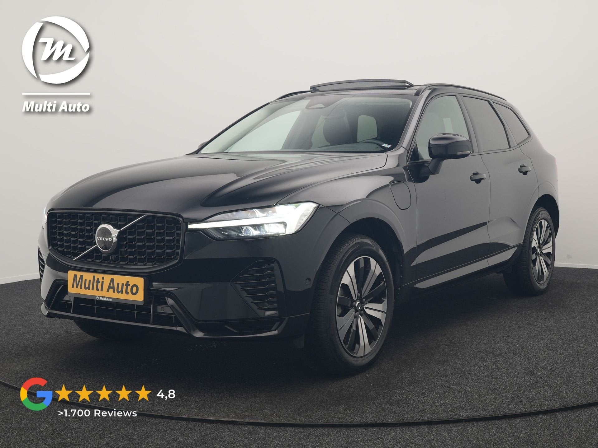 Volvo XC60 T6 PHEV AWD Plus Dark 350pk Dealer O.H | Panodak, Auto's, Volvo, Automaat, Dealer onderhouden, Gebruikt, 4 cilinders