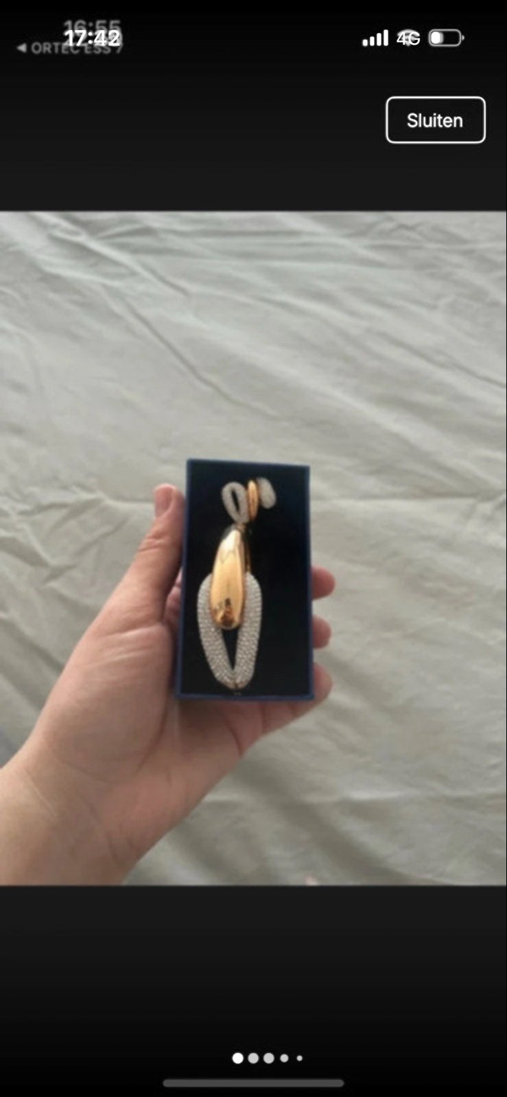 Swarovski armband en ring set - Zo goed als nieuw, Sieraden, Tassen en Uiterlijk, Met kristal, Overige materialen, Ophalen of Verzenden