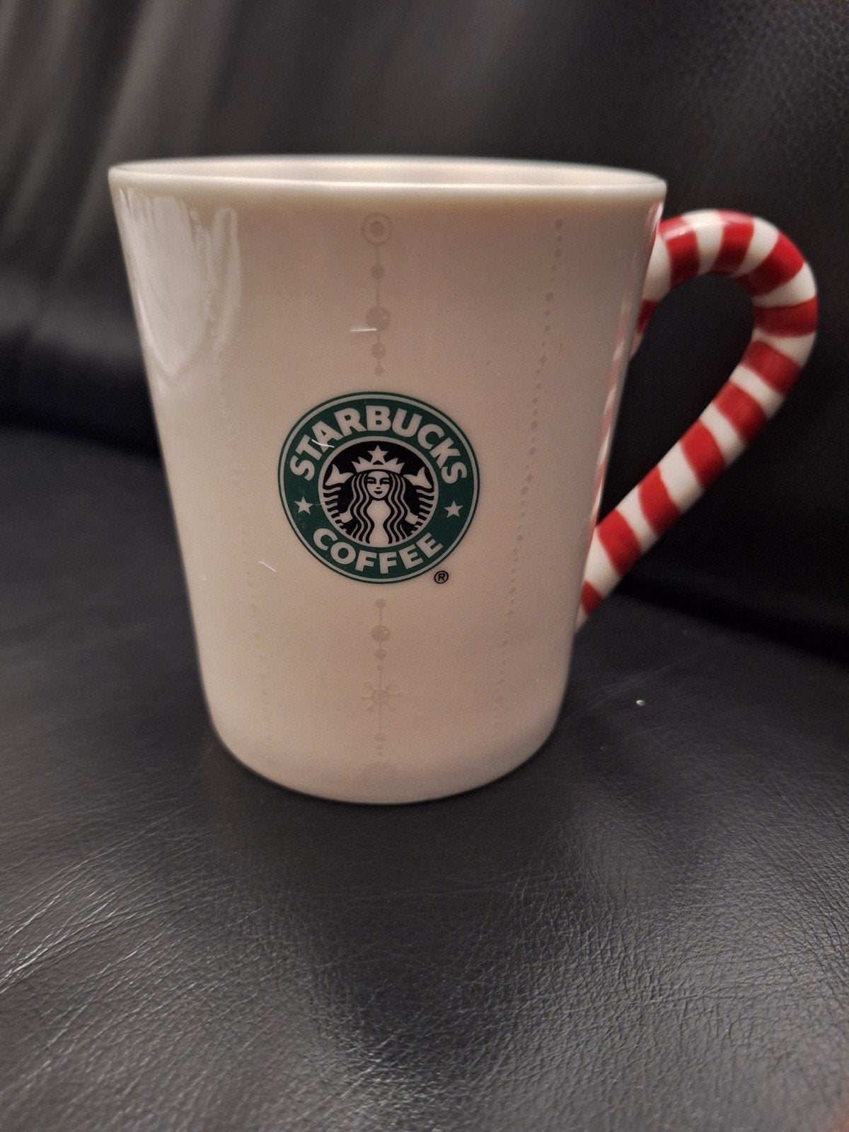 Starbucks Holiday Kerstmok 2006 - Candy Cane Handvat, Klassiek, Zo goed als nieuw, Starbucks, Aardewerk