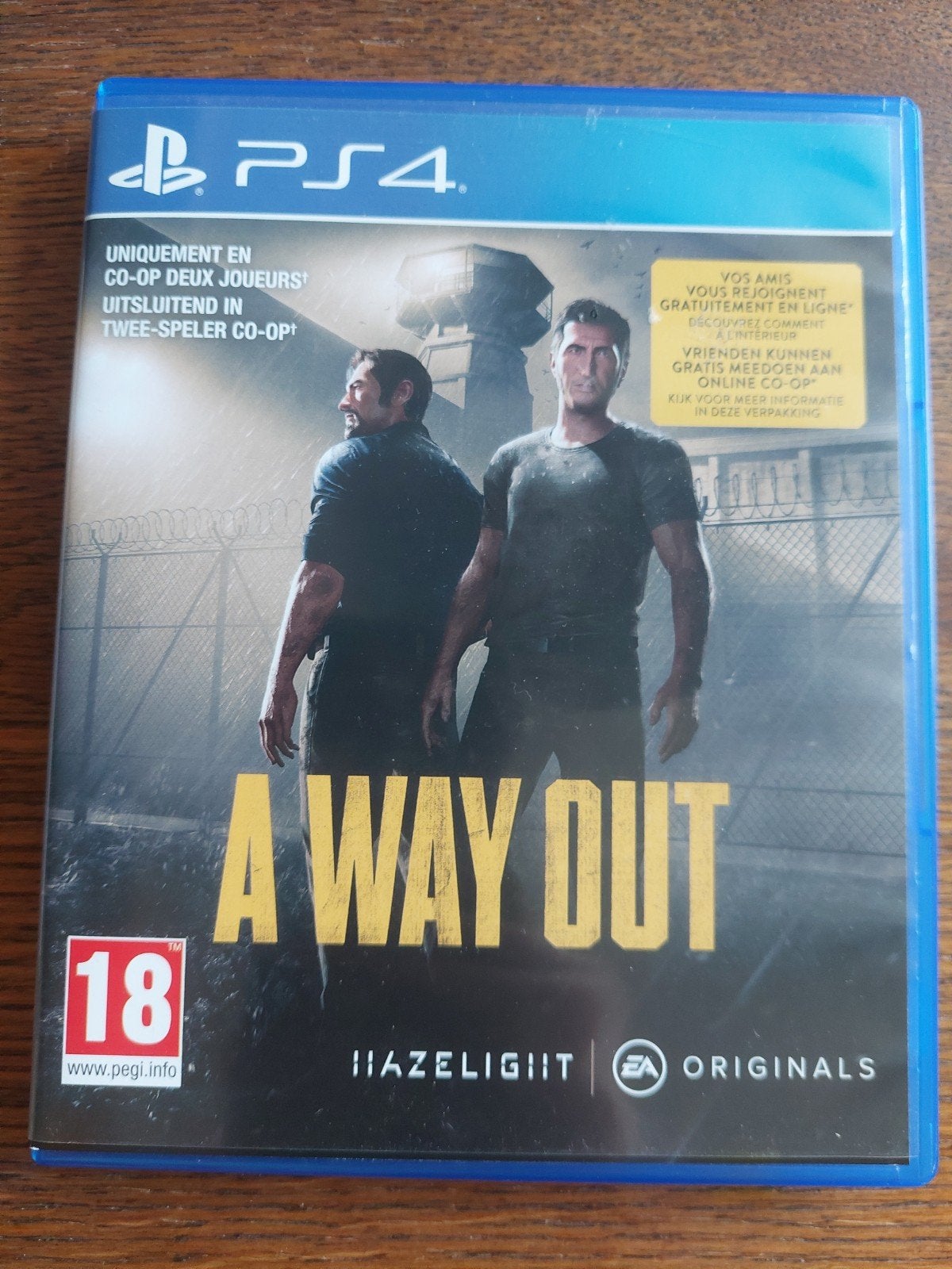 A Way Out PS4 - Unieke co-op game, Avontuur en Actie, Vanaf 18 jaar, 2 spelers, Ophalen of Verzenden