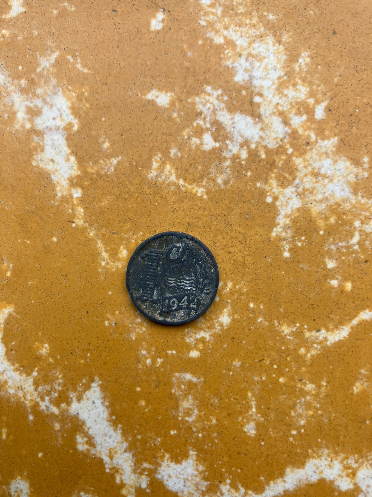 Zinken 1 cent  - 1942, Postzegels en Munten, Munten | Nederland, Ophalen of Verzenden, Koningin Wilhelmina, 1 cent