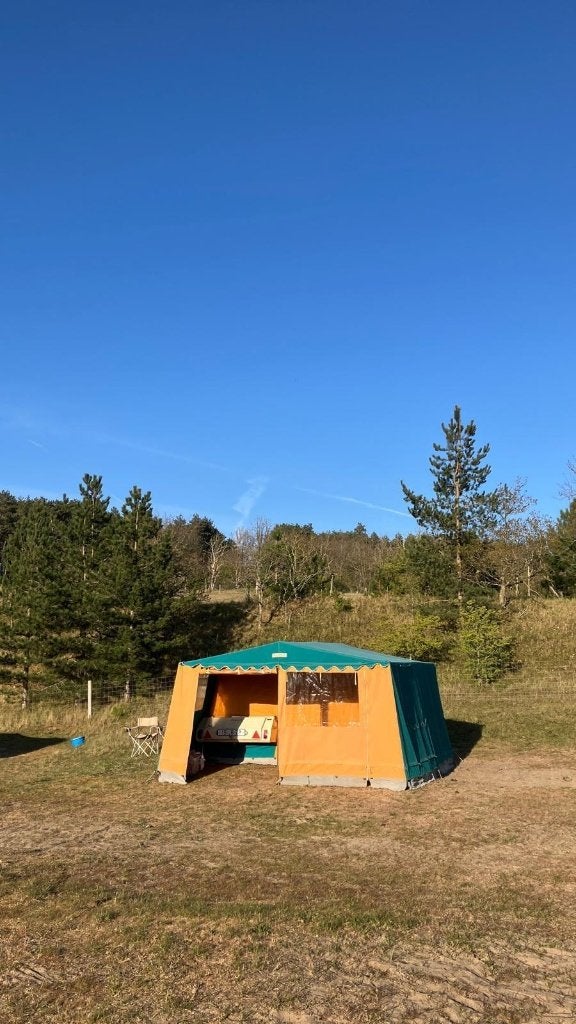 Superleuke retro vouwwagen Scout Senior, Caravans en Kamperen, Tenten, Ophalen, Gebruikt, Tot en met 5