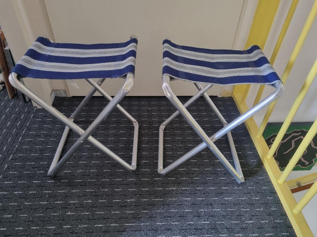 Crespo  krukjes inklapbaar aluminium, Ophalen of Verzenden, Zo goed als nieuw, Campingstoel