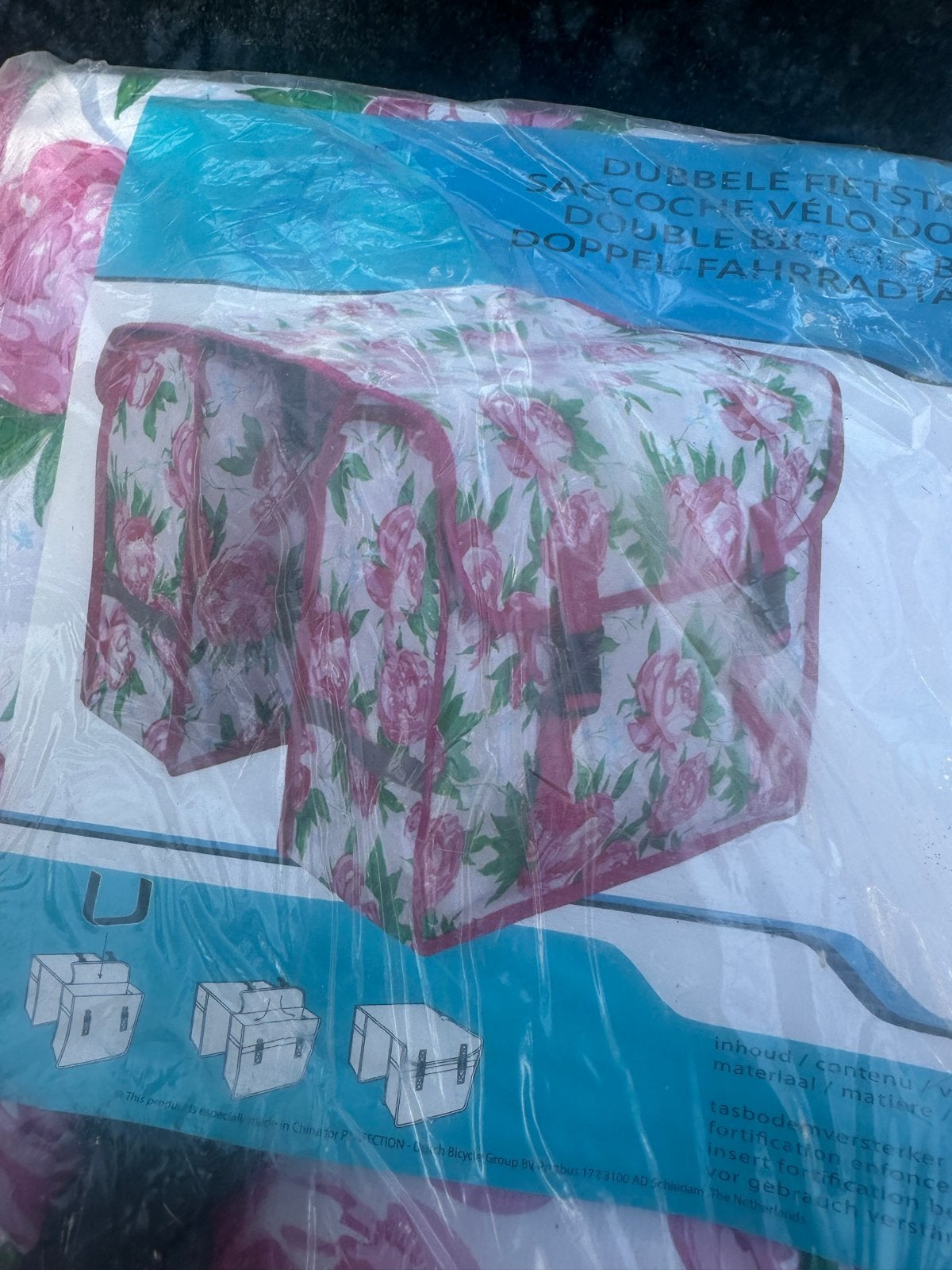 Nieuwe Dames Fietstassen Roze Wit Bloemenpatroon, Fietsen en Brommers, Fietsaccessoires | Fietstassen, Ophalen of Verzenden, Nieuw