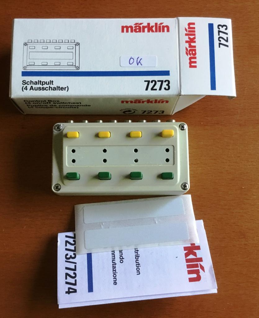 MäRKLIN H0 # 7273 Schakelbord met beschrijving in OVP, Wisselstroom, Gebruikt, Overige typen, Ophalen of Verzenden