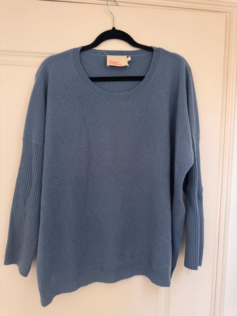 Absolut Cashmere trui - Blauw - Maat L, Ophalen of Verzenden, Zo goed als nieuw, Maat 42/44 (L), Blauw
