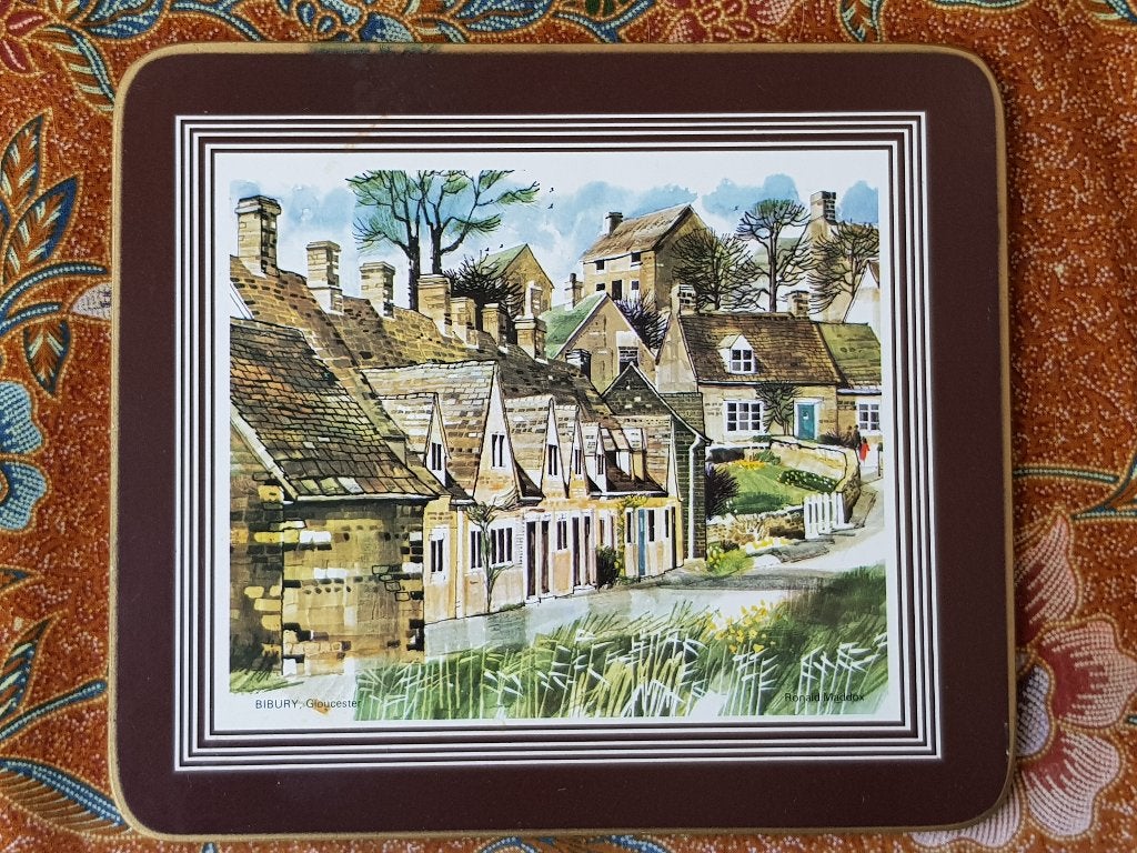 Zes mooie oude vintage Clover Leaf placemats uit Engeland., Antiek en Kunst, Ophalen of Verzenden