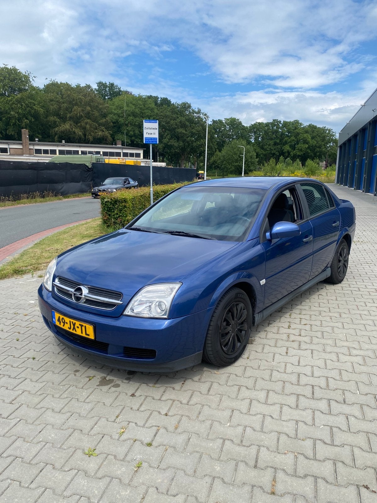 Opel Vectra 1.8 16V BASIS  2002 Blauw airco nw apk, Auto's, Opel, Stof, Zwart, 4 cilinders, Blauw