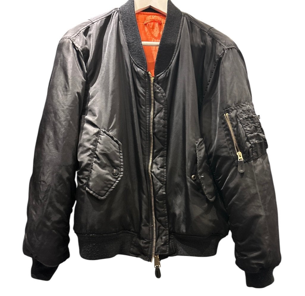 True Vintage - Classic MA-1 Reversible Bomber Jacket, Ophalen of Verzenden, Gedragen, Maat 48/50 (M), Zwart