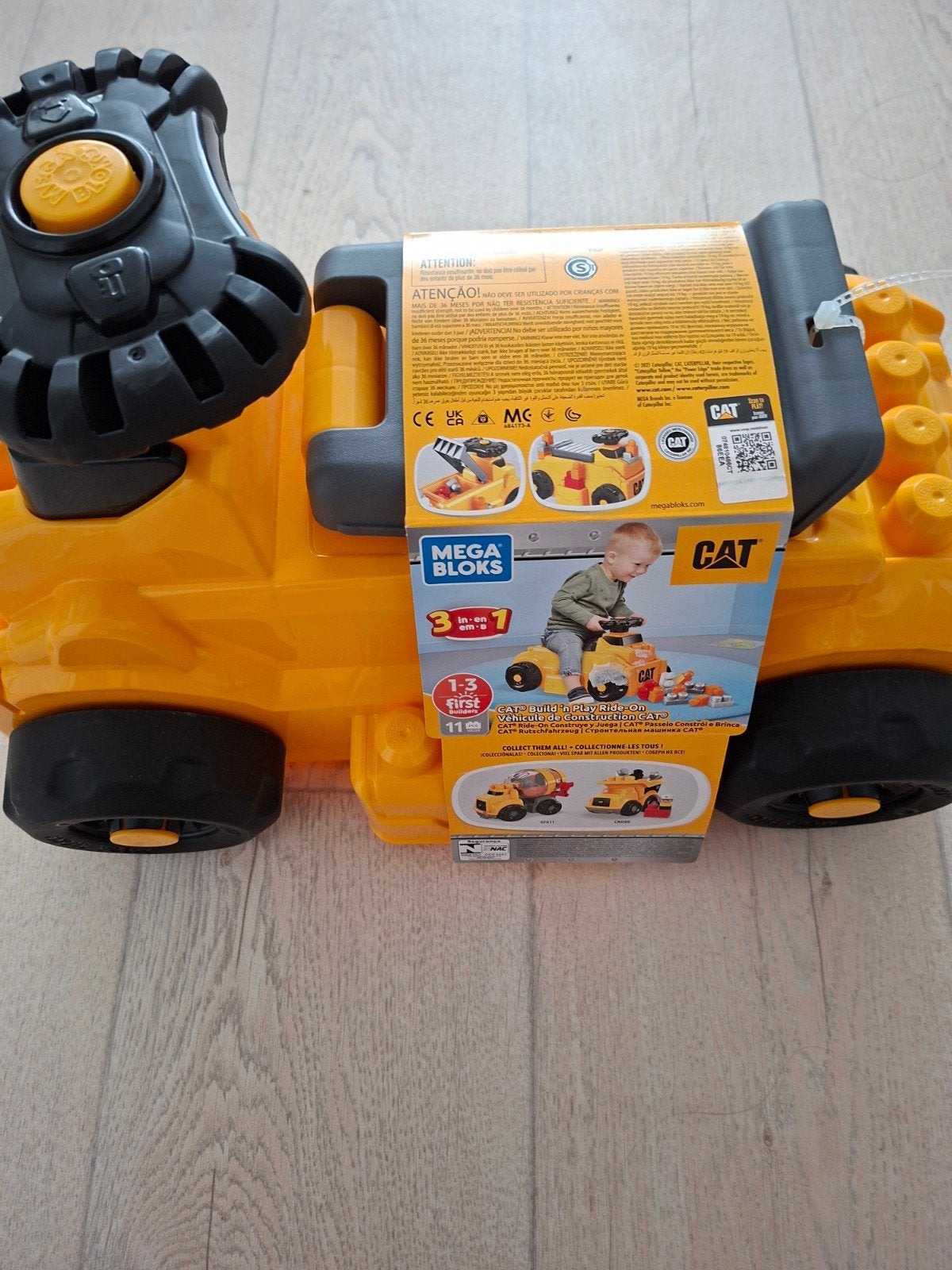 Nieuw CAT Mega Bloks 3-in-1 Loopvoertuig (1-3 jaar), Ophalen of Verzenden