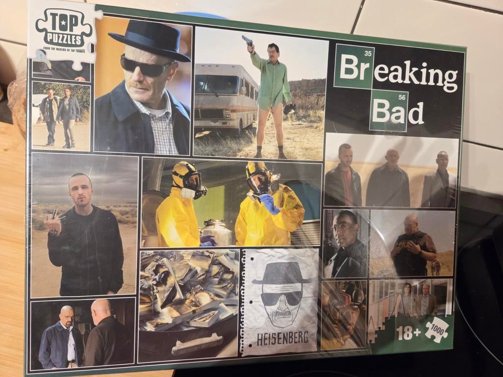 Breaking Bad Legpuzzel 1000 stukjes - Nieuw in seal, Ophalen of Verzenden, 500 t/m 1500 stukjes, Nieuw, Legpuzzel